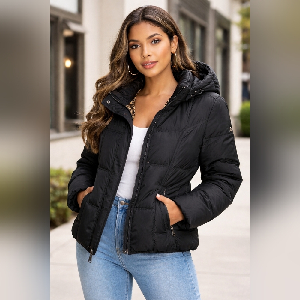 Calvin Klein Black Down Puffer Jacket – Size Large – EUC